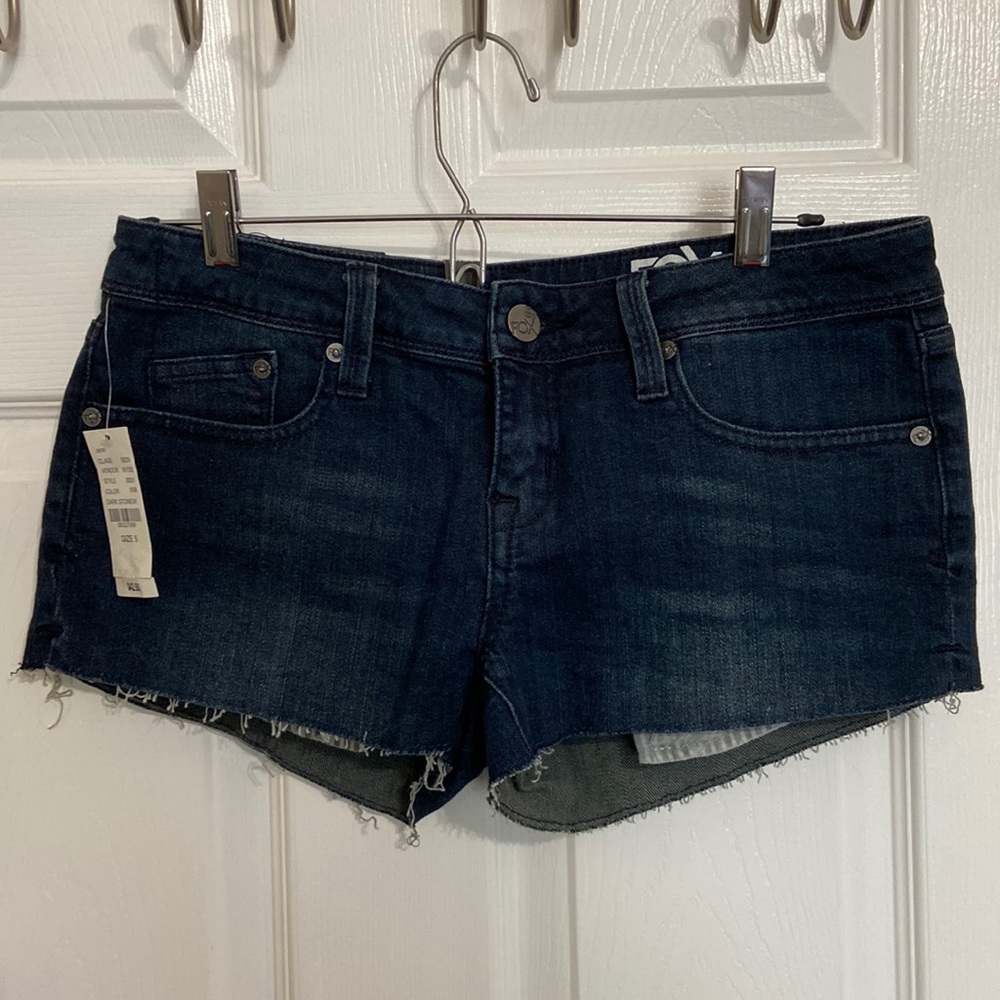 Fox racing blue denim shorts size 5